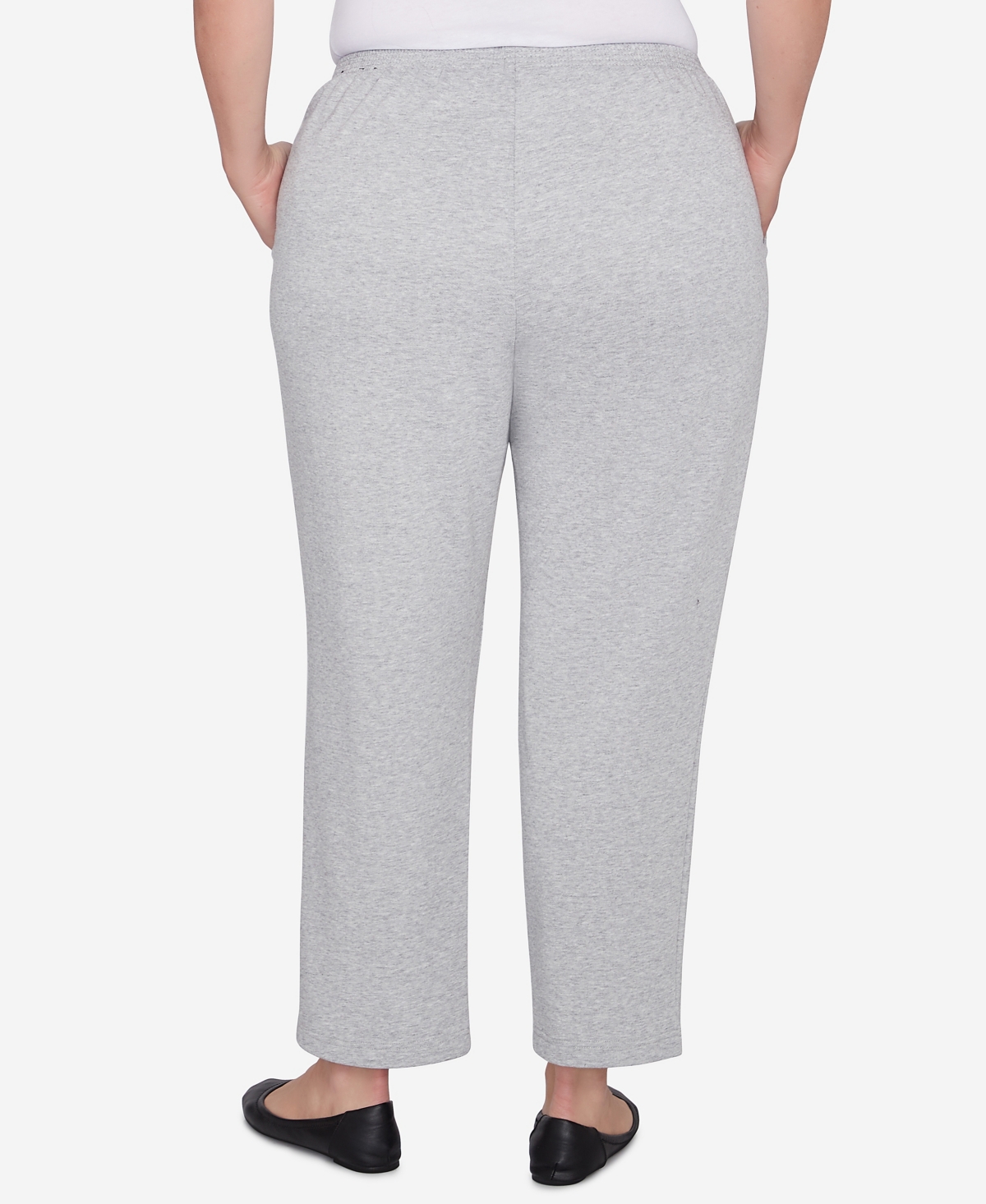 Alfred Dunner Plus Size Casual Fridays French Terry Knit Casual Short Length Pants