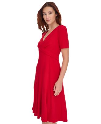 Women's Crisscross Fit & Flare Dress