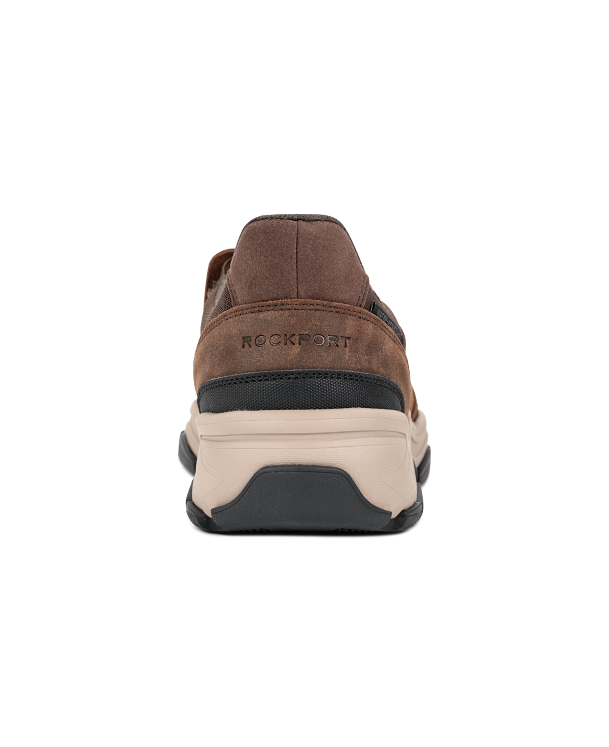 Rockport Reece Water Resistant Slip-on In Brown Suede