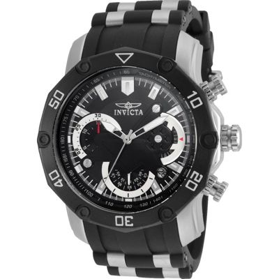 Men's 22797 Pro Diver Quartz 3 Hand Black Dial Watch