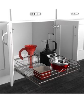 Kitchen Cabinet Pullout Shelf Organizer, 24 x 22 In, 5WB1-2422CR-1