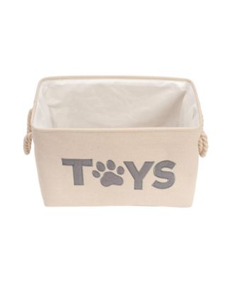 Foldable Fabric Dog Toy Storage Bin - Durable, Stylish, and Convenient Organizer for Pet Accessories