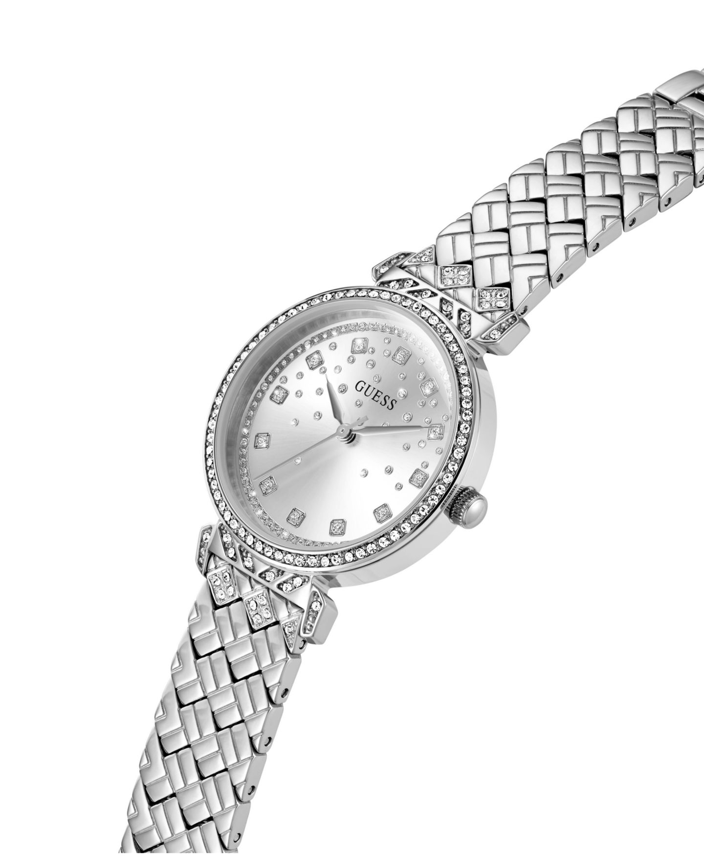 Аналоговые часы Guess унисекс, сталь серебристого тона, 32 мм — фото 7
