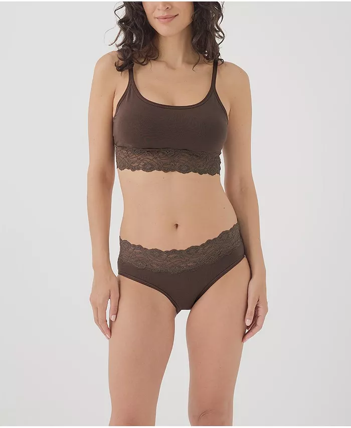 Women's Lace Smooth Cup Bralette - thumbnail 4