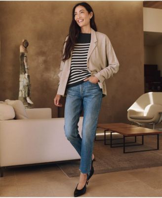 Women's Organic Cotton Airplane Relaxed Blazer