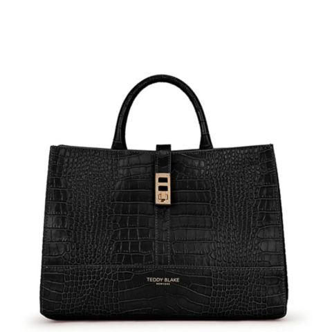 Женская сумка Teddy Blake Lola Croco 12", цвет: Чёрный