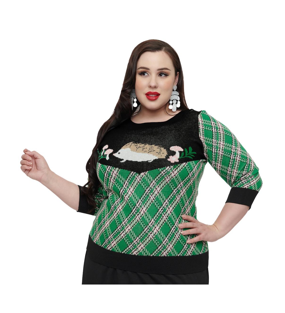Smak Parlour Plus Size Pullover Sweater