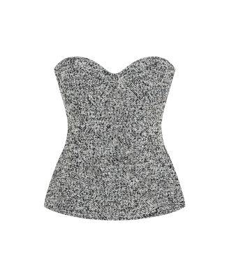 Women's Strapless Sweetheart Neck Top