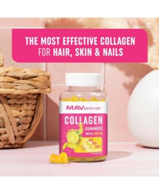 Collagen Gummies, Mixed Berry, MAV Nutrition, 60ct