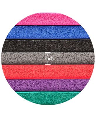 1" Extra Thick Exercise Fitness Yoga Mat w/ Carry Strap, Pink