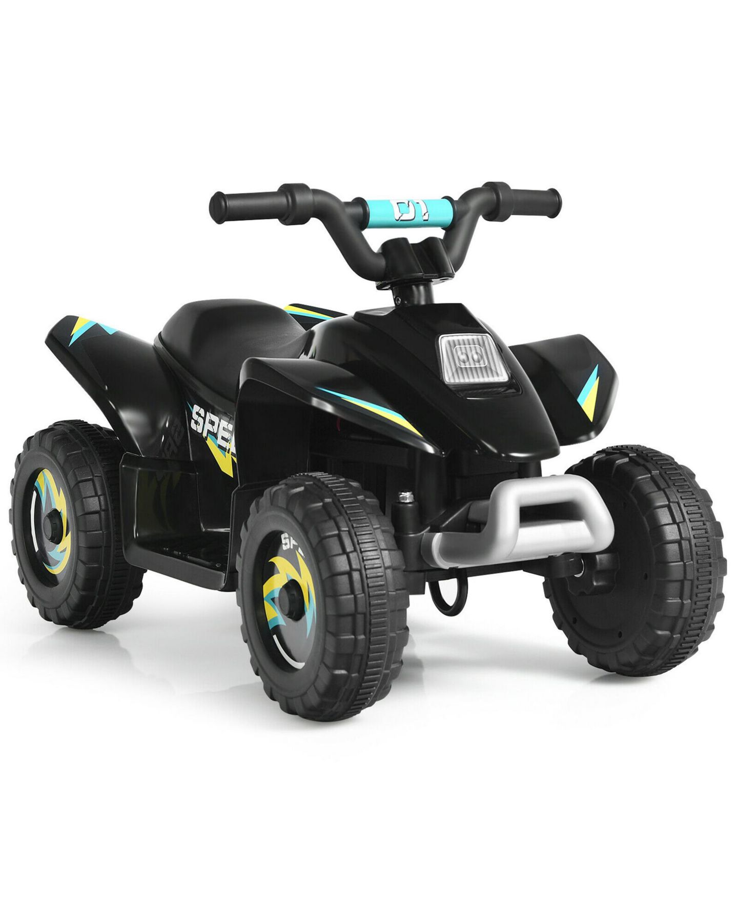 Детская игрушка Gymax 6V Kids Electric Quad Ride-On with Forward & Reverse, Ages 3-8, цвет: Чёрный, вариант 1 — фото 1