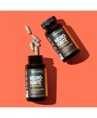 NeuroIgnite Capsules + St. John's Wort, Brain Support & Memory Supplement, 60ct