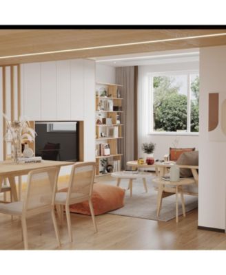 Wooden Grain 12-Shelves Standard Bookcase