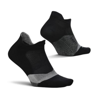Men's Elite Light Cushion No Show Tab Athletic Ankle Socks - Sport Sock with Targeted Compression