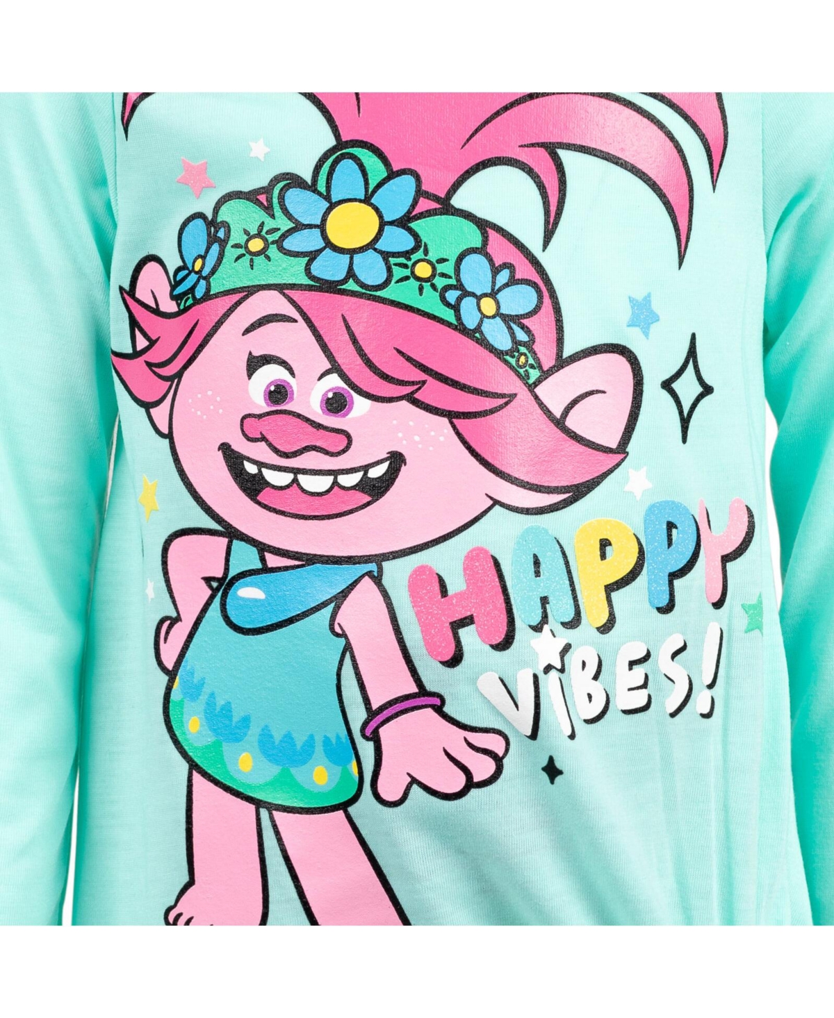 Dreamworks Toddler Girls Trolls Poppy Pullover T-Shirt and Leggings Outfit Set to (2T - 7-8) -white
