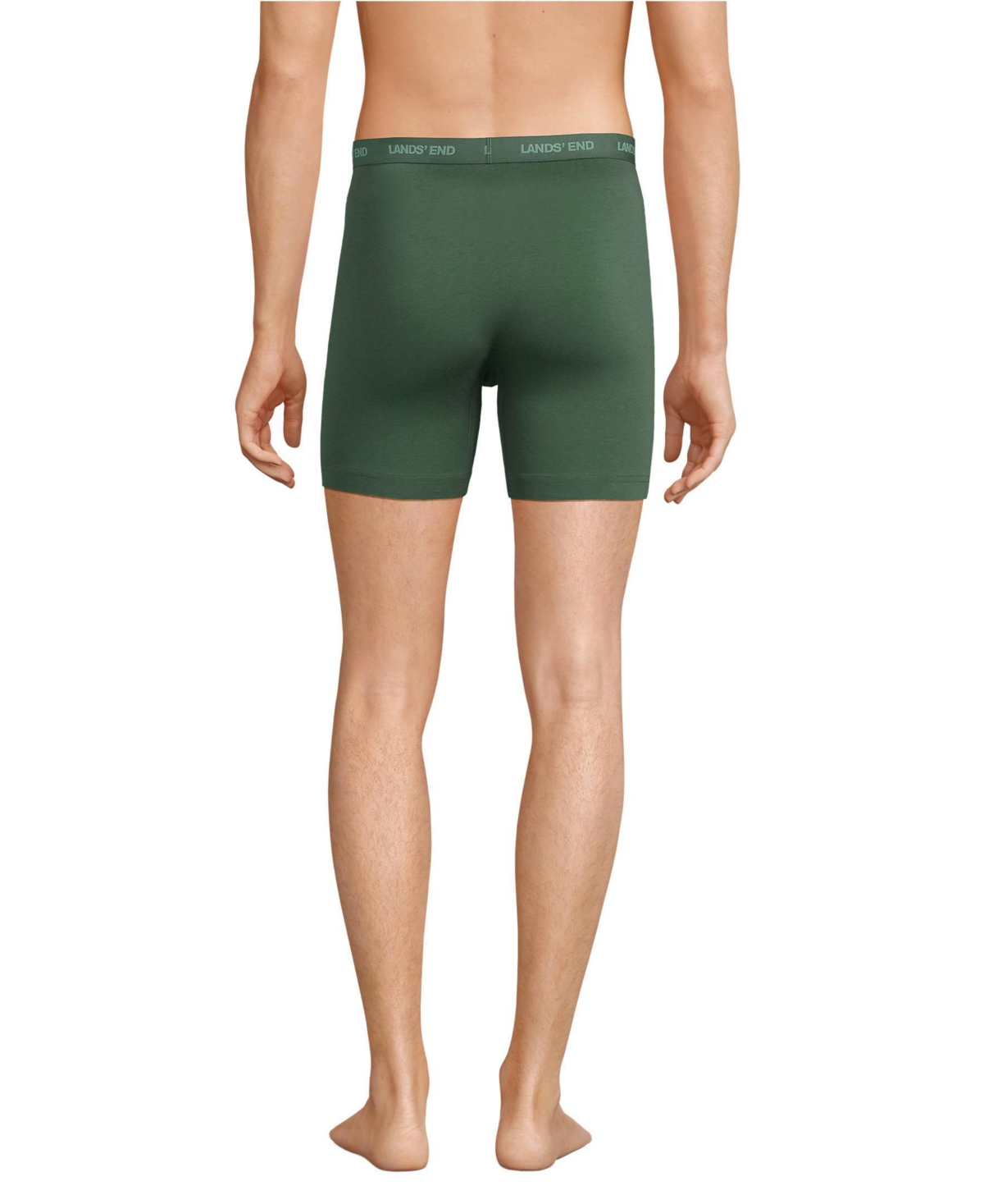 Lands' End Men's Comfort Knit Boxer 3 Pack - Estate green 3 pack