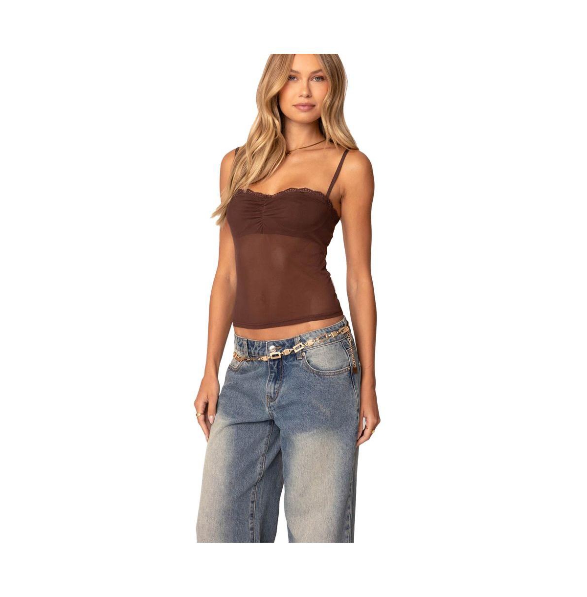 Women's Elina Sheer Mesh Bra Top