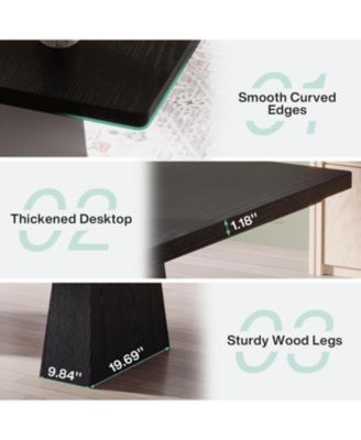 63-Inch Executive Desk, Large Office Computer Desk with Double Pedestal, Modern Simple Workstations Writing Table Conference Table