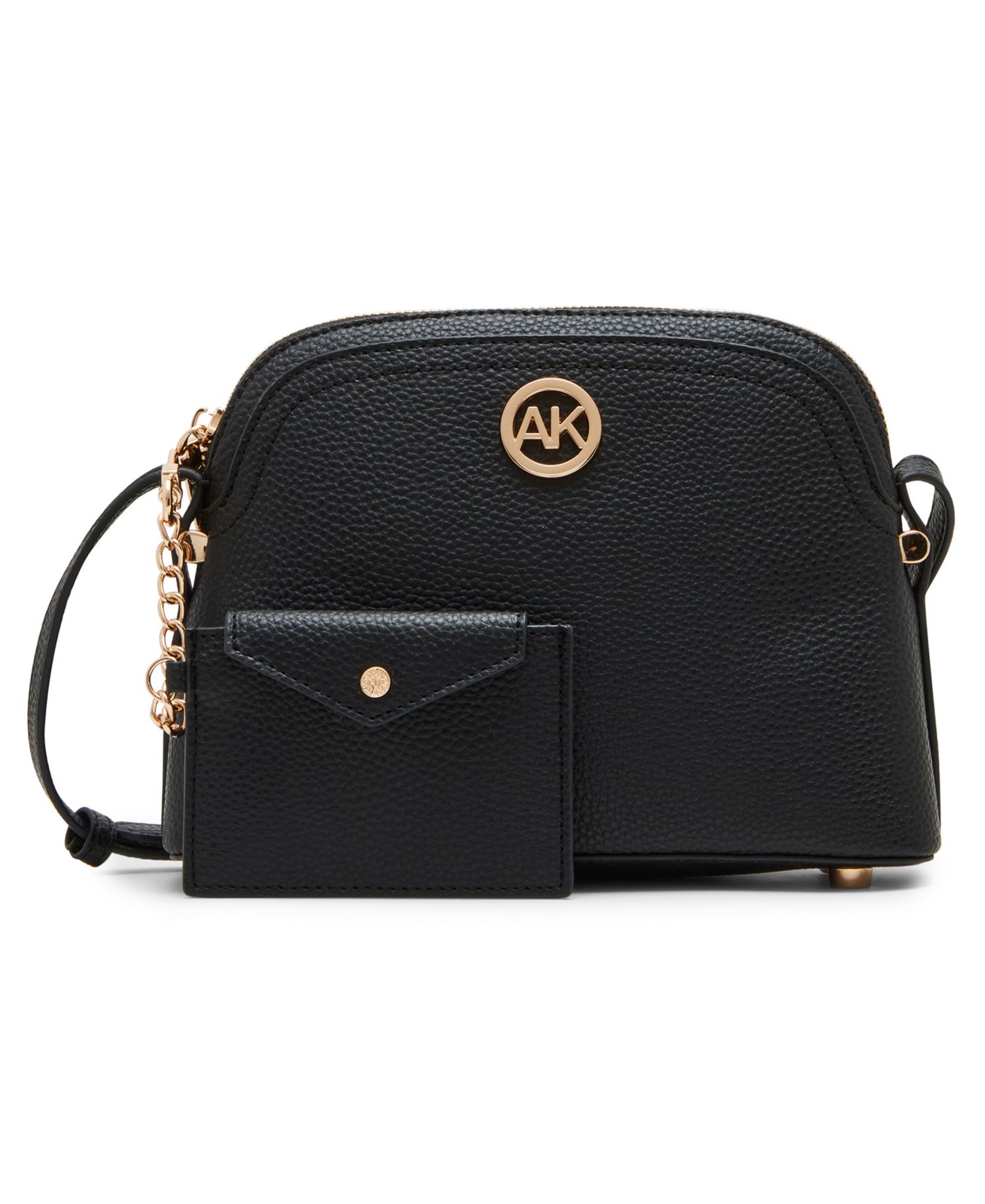 Dome Zip Top Detachable Card Case Crossbody Bag