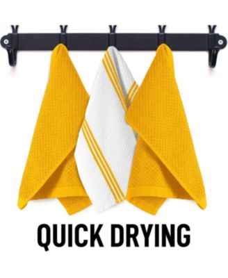 3 Pack Absorbent Kitchen Towels Cotton 15x25 Inch