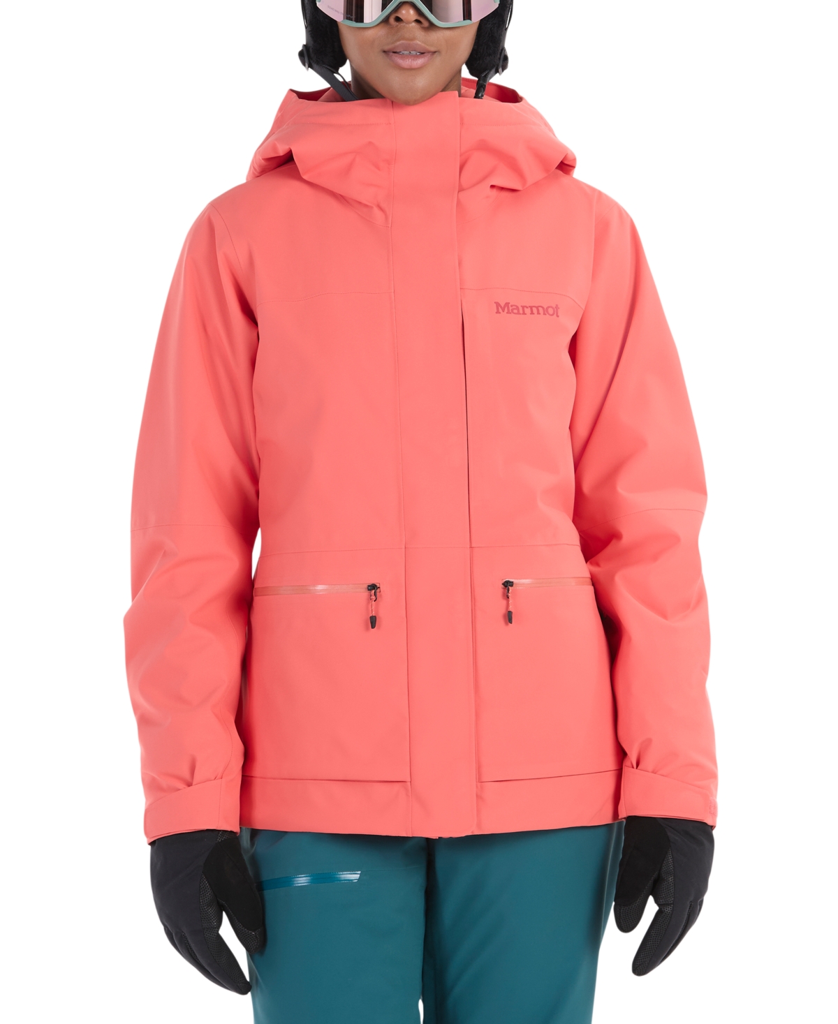 Marmot Women's Insulated Refuge Ski Jacket In Grapefruit