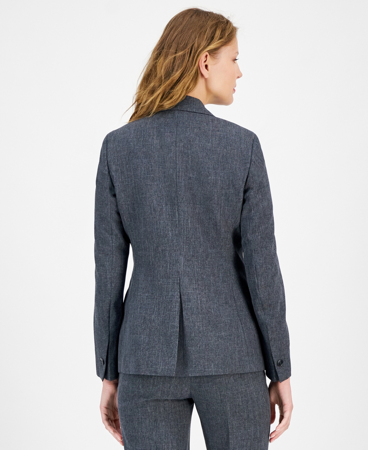 ANNE KLEIN WOMEN'S ONE-BUTTON LONG-SLEEVE JACKET 
