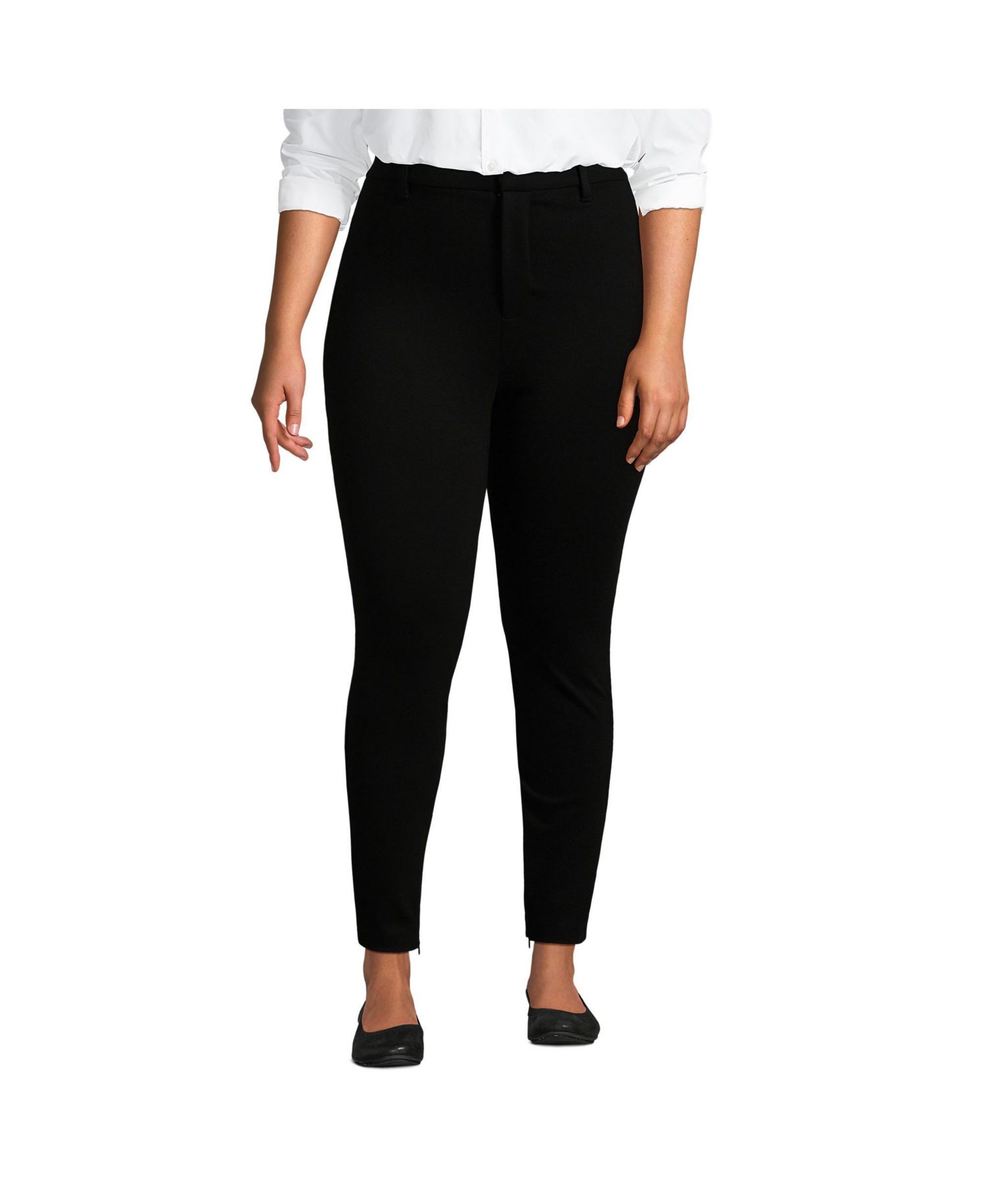 Women's High Rise Ponte Polished Leggings