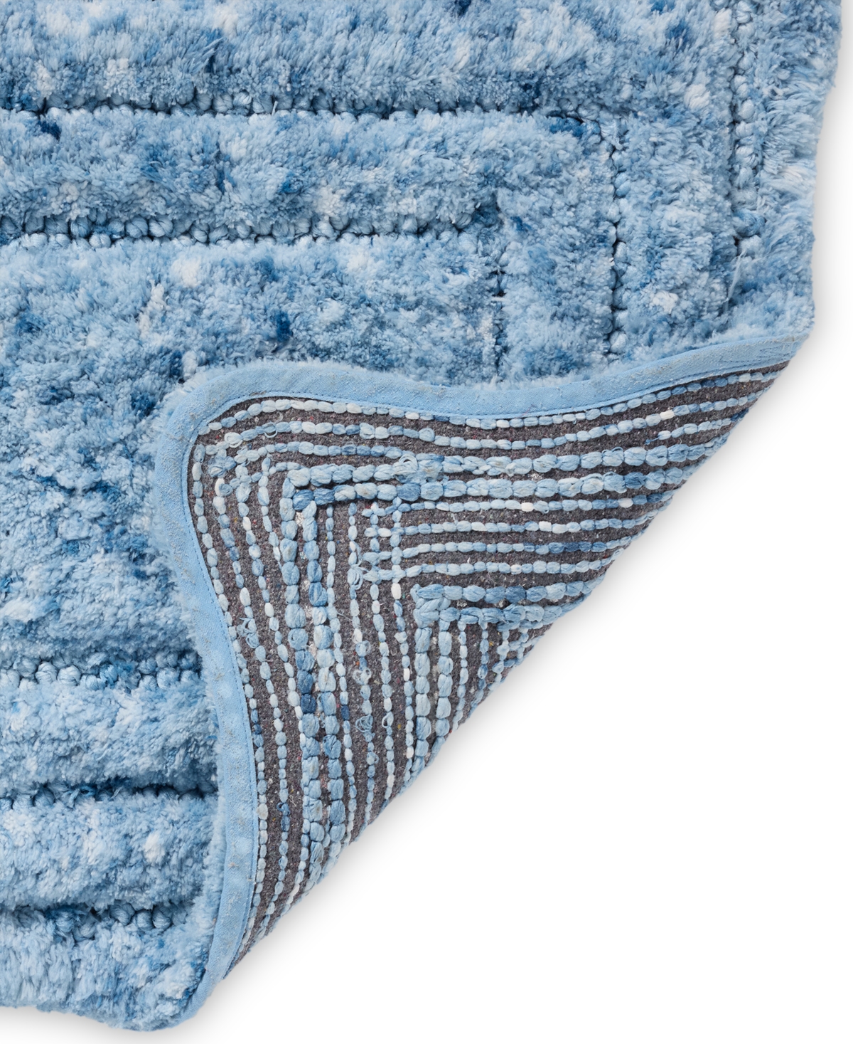 Loloi Niki Scallop Skid-resistant Bath Rug, 20" X 32" In Blue