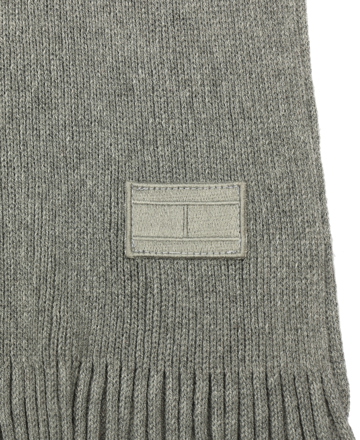 Tommy Hilfiger Men's Global Stripe Raschel Scarf In Medium Grey
