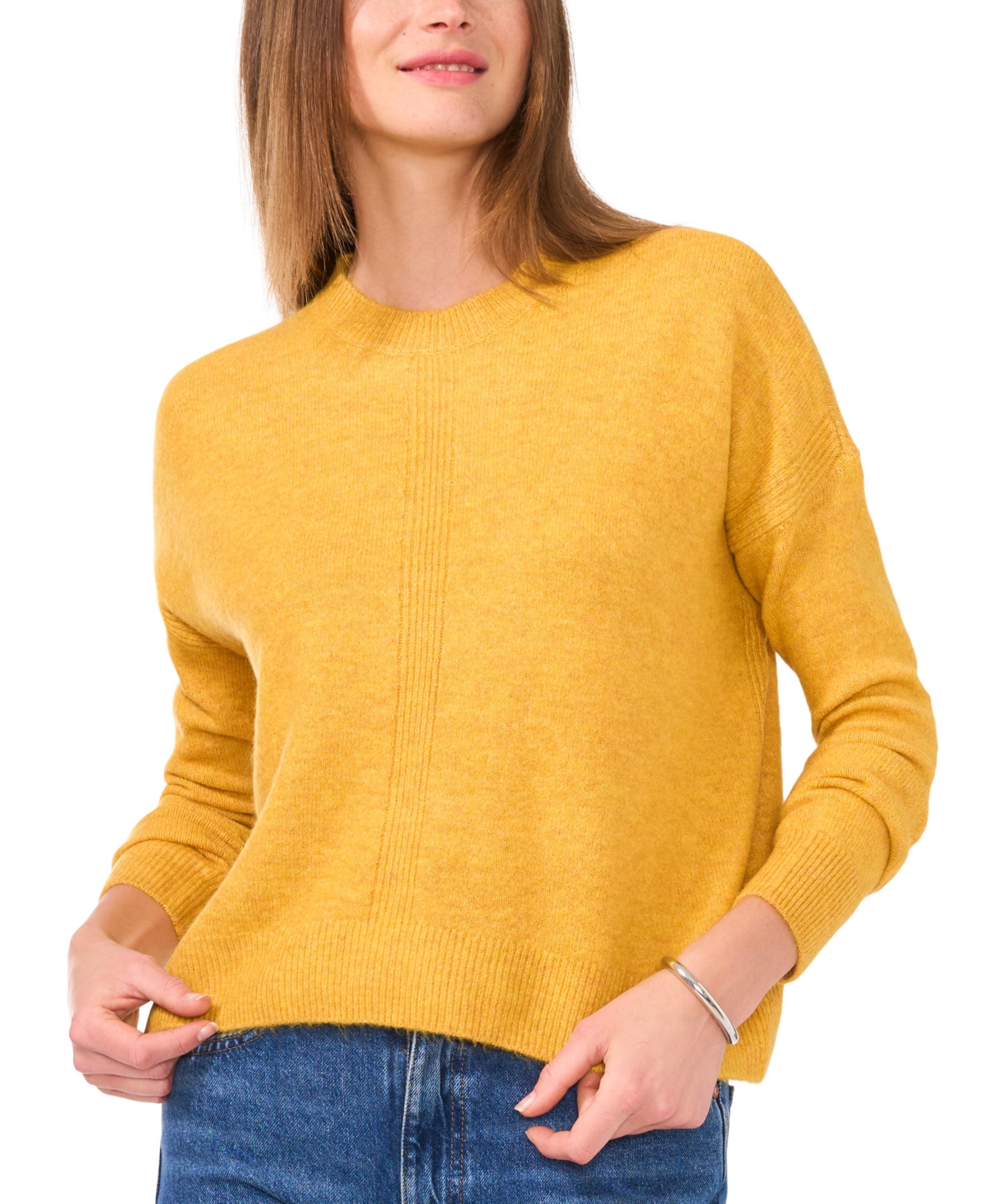 Vince Camuto Women's Ribbed Crewneck Long-sleeve Sweater