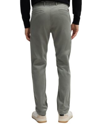 Men's Stretch-Cotton Satin Slim-Fit Chinos