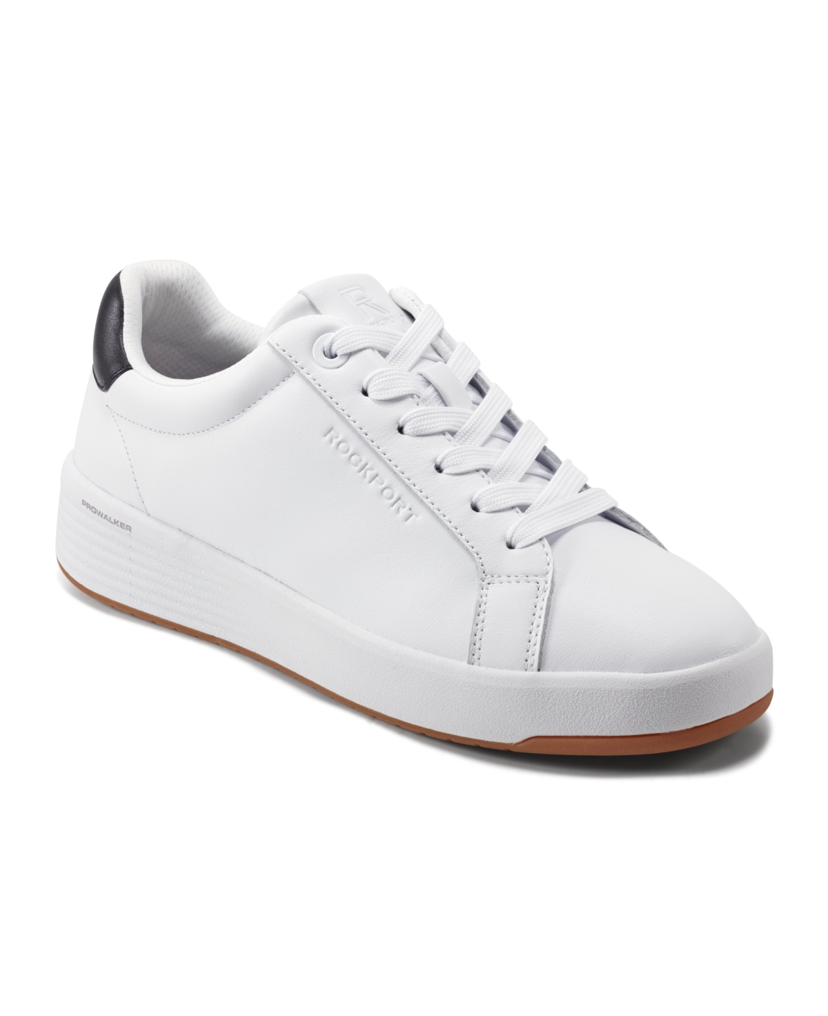Shop Rockport Women's Elara Lace-up Casual Sneakers In White Leather