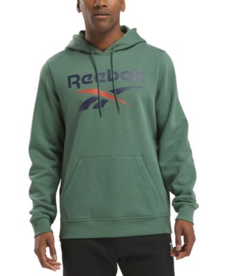 Men's Identity Classic-Fit Stacked Logo-Print Fleece Hoodie 