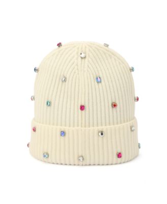キャップ PEARL CORSAGE BEANIE IVORY パールコサージュビーニー アイボリー - SETUP EXE | 60