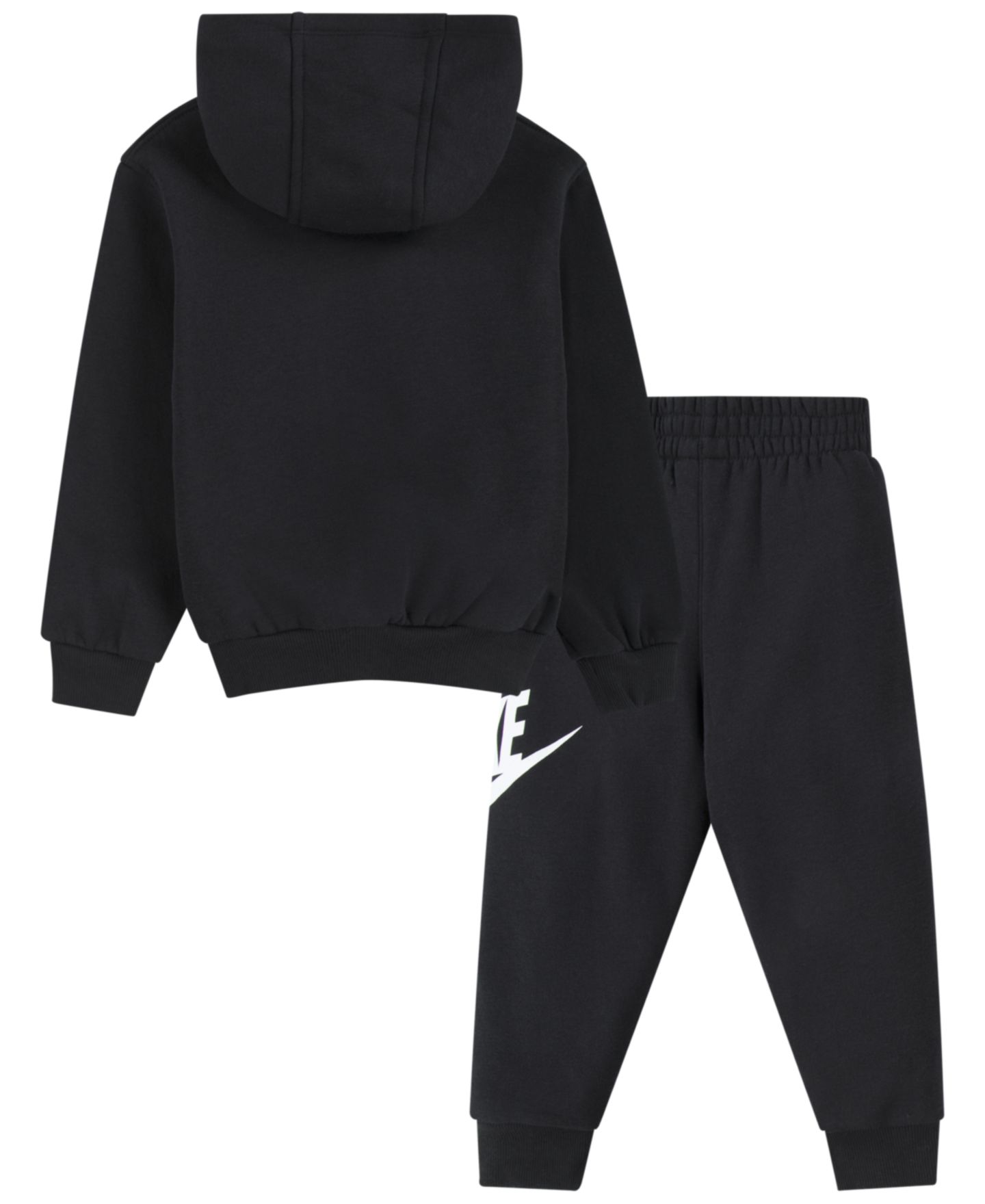 Комплект Nike Club Fleece Long-Sleeve Hoodie and Pants, 2-Piece Set для малышей, цвет: Чёрный — фото 2