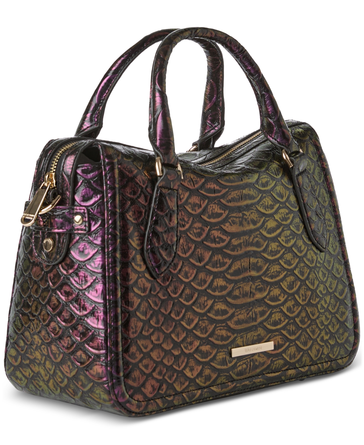 Brahmin Micaela Excelsior Leather Satchel