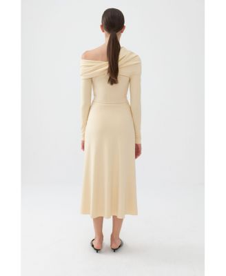 Women's One-Shoulder Midi Dress