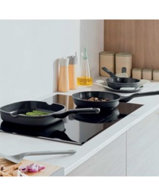 Leo Stone+ 5pc Nonstick Ceramic Specialty Pan Set with Turner, Recycled