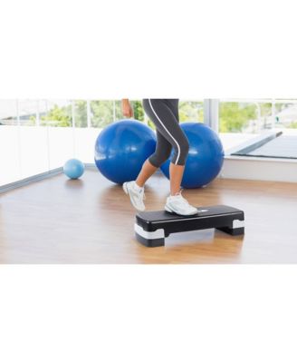 Aerobic Step Platform Exercise Fitness Equipment w/ Adjustable Height