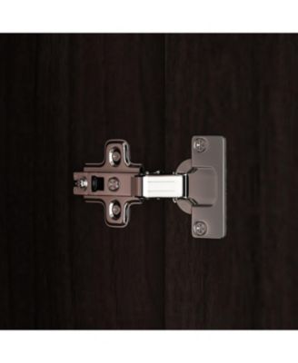 White 4-Door Armoires with Mirror, 2 Hanging Rods, 2-Drawers