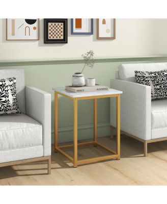 Round Nesting Table Set of 3 Modern/Farmhouse Coffee Table w/2 End Tables Walnut & Black