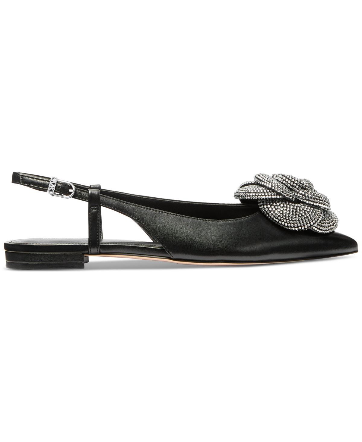 Michael Kors Michael  Women's Elodie Rosette Slingback Flats In Black