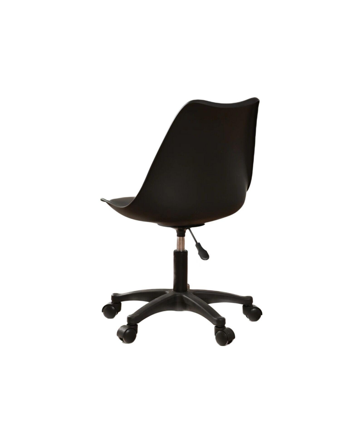SlickbluePp Adjustable Height Office Chair with Wheels - Ergonomic Office Seating - Black
