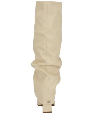 Women's Geima Knee-High Foldover Slouch Tall Block Heel Dress Boots