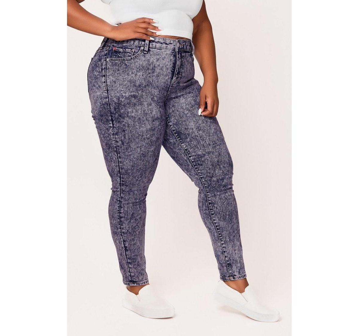 Slink Jeans Women's Mid Rise Ankle Skinny Jeans in 29