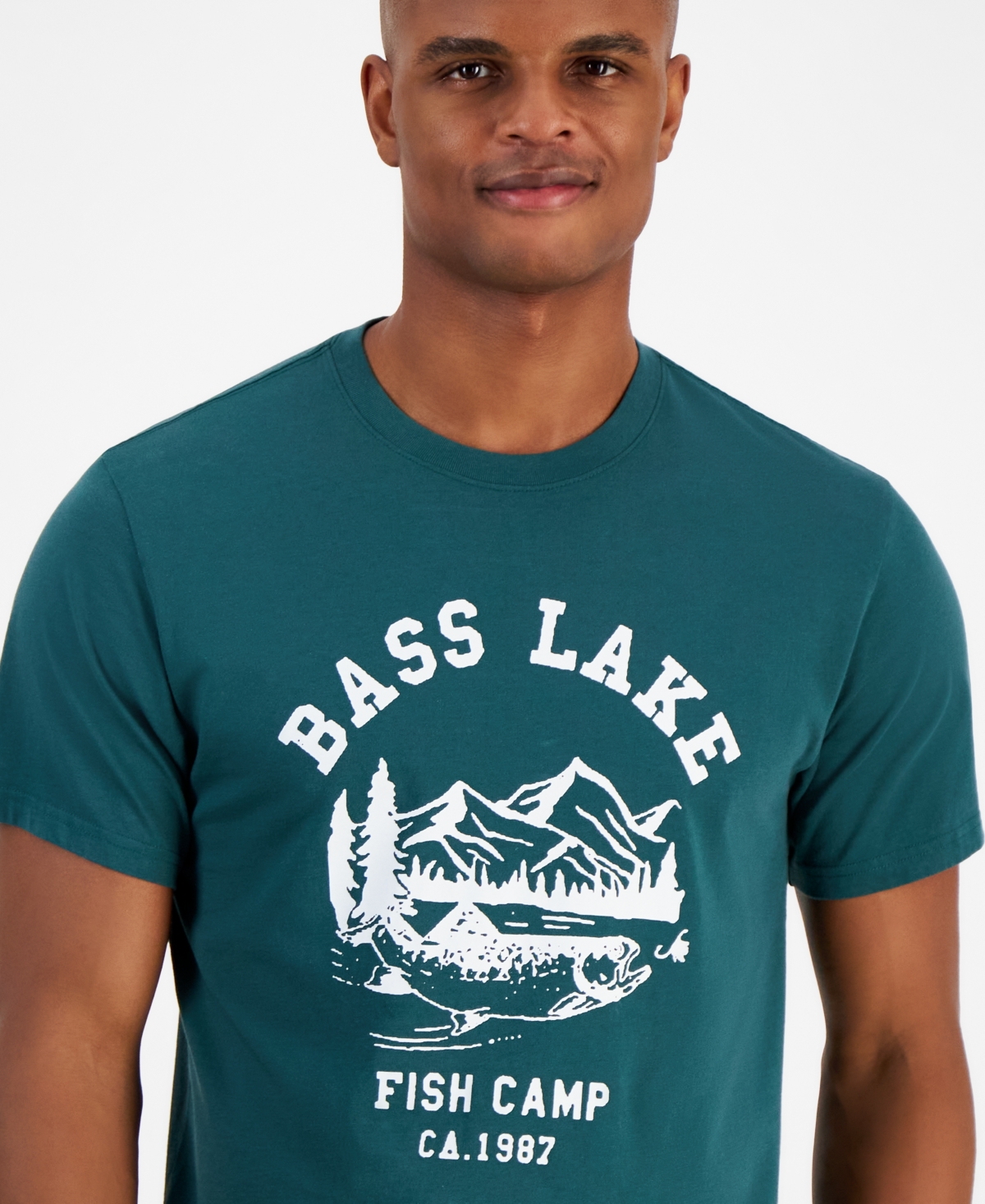 Levi's Men'sRelaxed Fit Short Sleeve Crewneck Graphic T-Shirt - Bass Lake