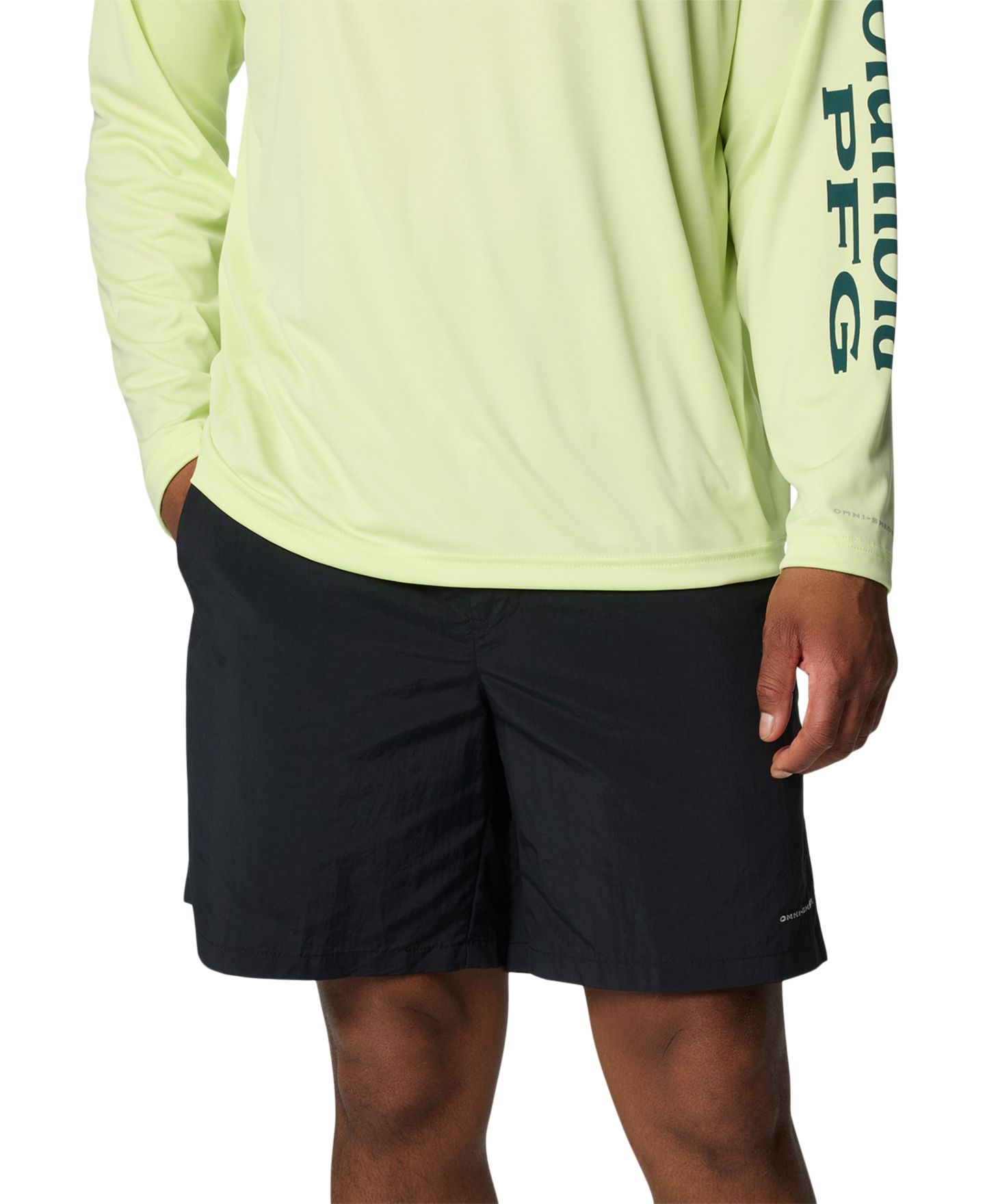 Мужские шорты Columbia PFG Backcast IV 6" Water, цвет: Чёрный — фото 1