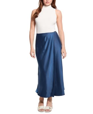 Women's Anastasia Satin Midi Skirt