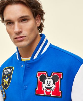 ☆レア　希少　ディズニー　バーシティジャケット☆M☆海外　アメリカ Vintage 90's Disney Mickey Mouse 1928 Men's Varsity Bomber Jacket