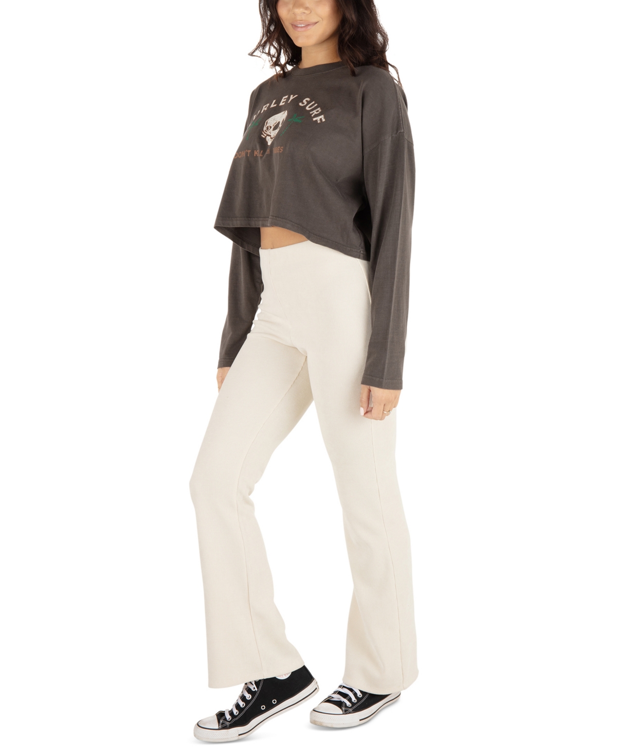 HURLEY JUNIORS' PULL-ON BOOTCUT VERONICA PANTS 